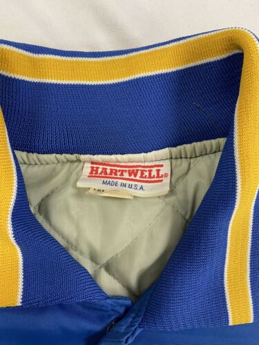 Vintage Gunners Club Hartwell Varsity Bomber Jacket Size Small Blue