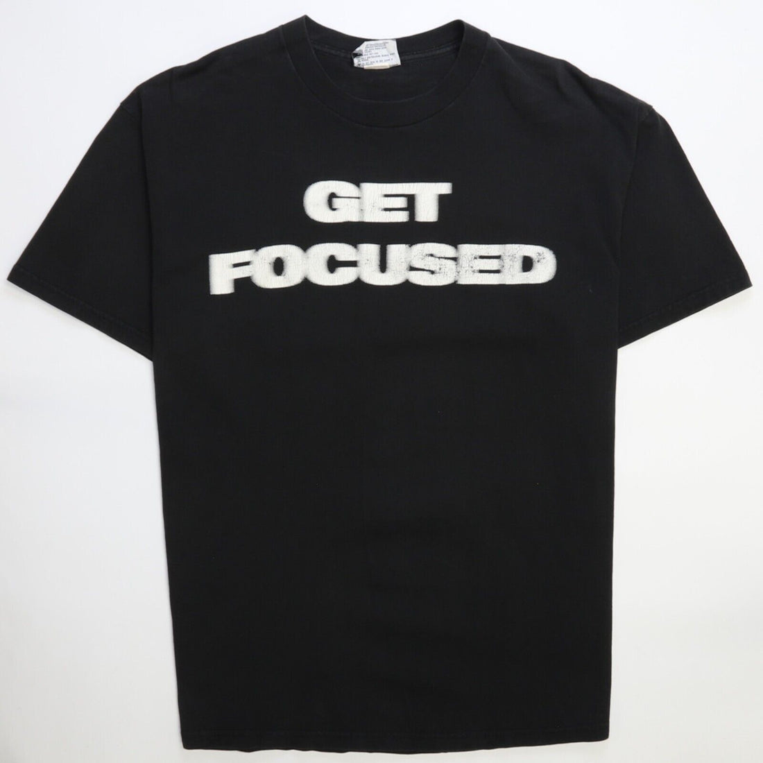 Vintage Get Focused T-Shirt Size XL Black