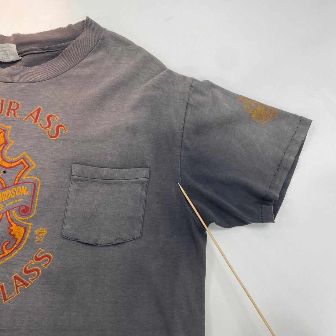 Vintage Harley Davidson Put Your Ass On Some Class Eagle Pocket T-Shirt XL 90s