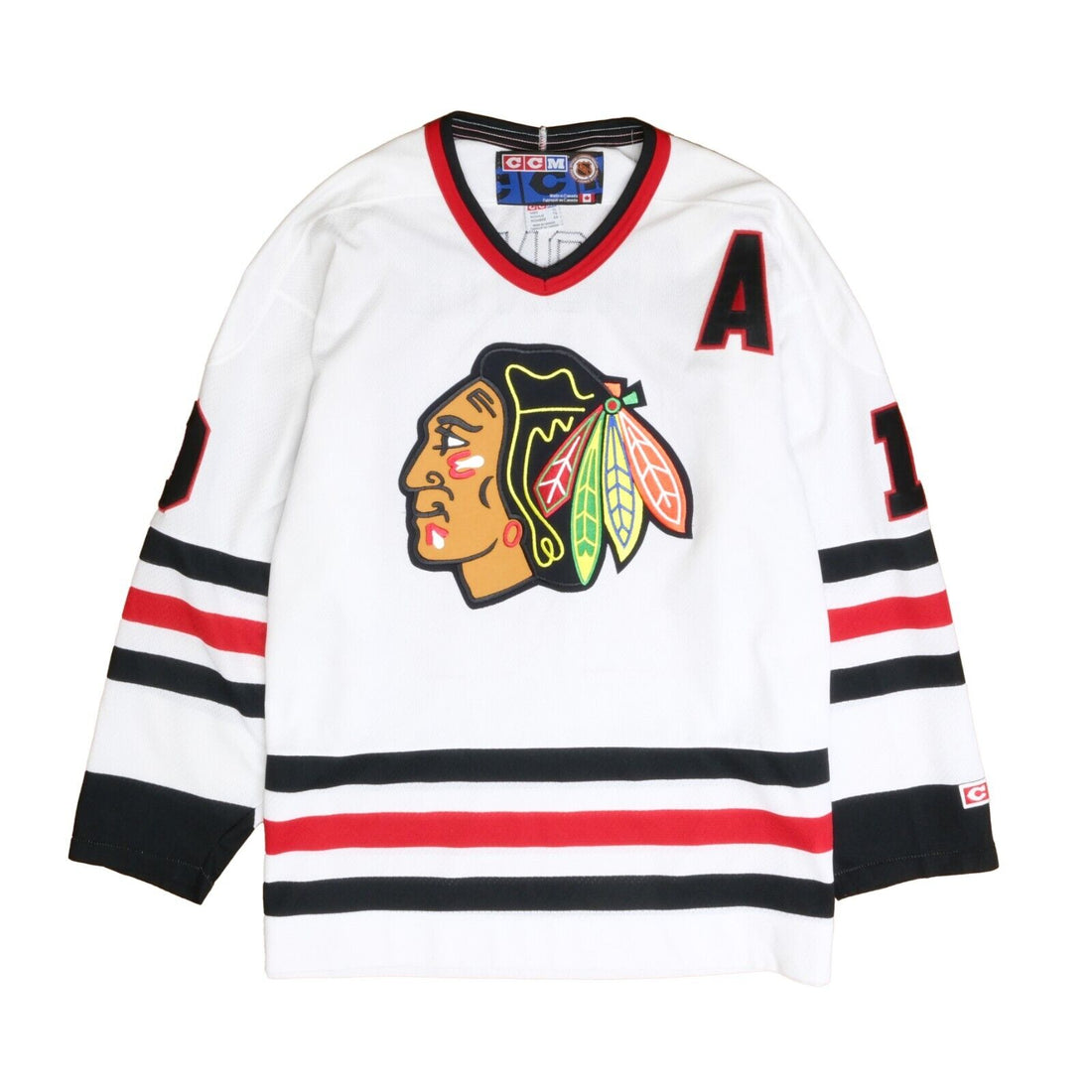Vintage Chicago Blackhawks Starter Hockey Jersey Size Medium White