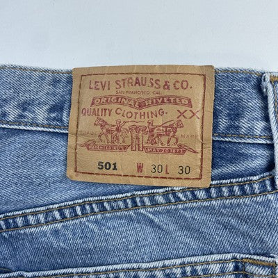 Vintage Levi Strauss & Co 501 Denim Jeans Pants Size 30 X 30 Button Fly