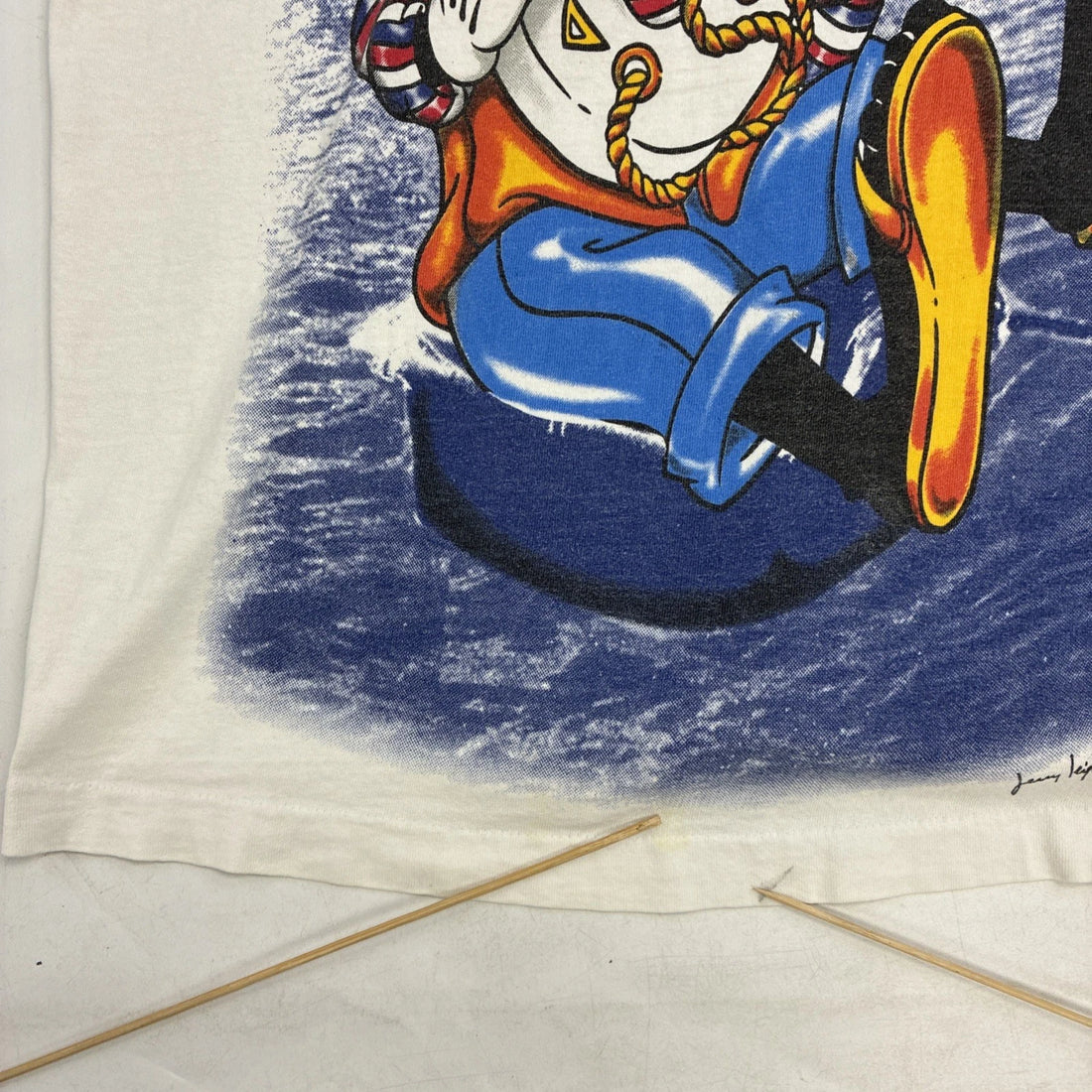 Vintage Goofy Sailing Boat Nautical Disney T-Shirt Size XL 90s