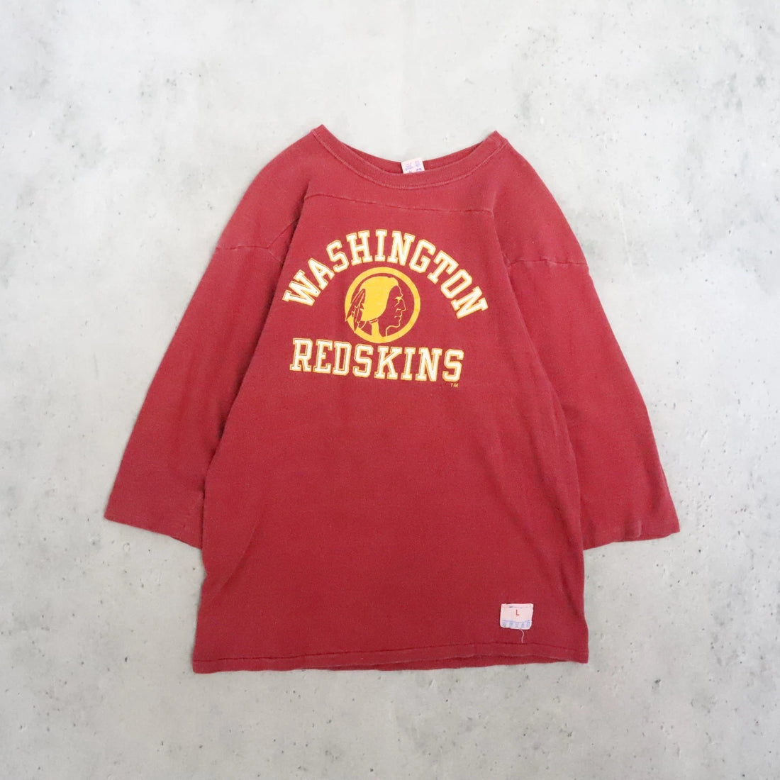 Vintage Washington Redskins Champion Raglan T-Shirt Size Large 80s NFL