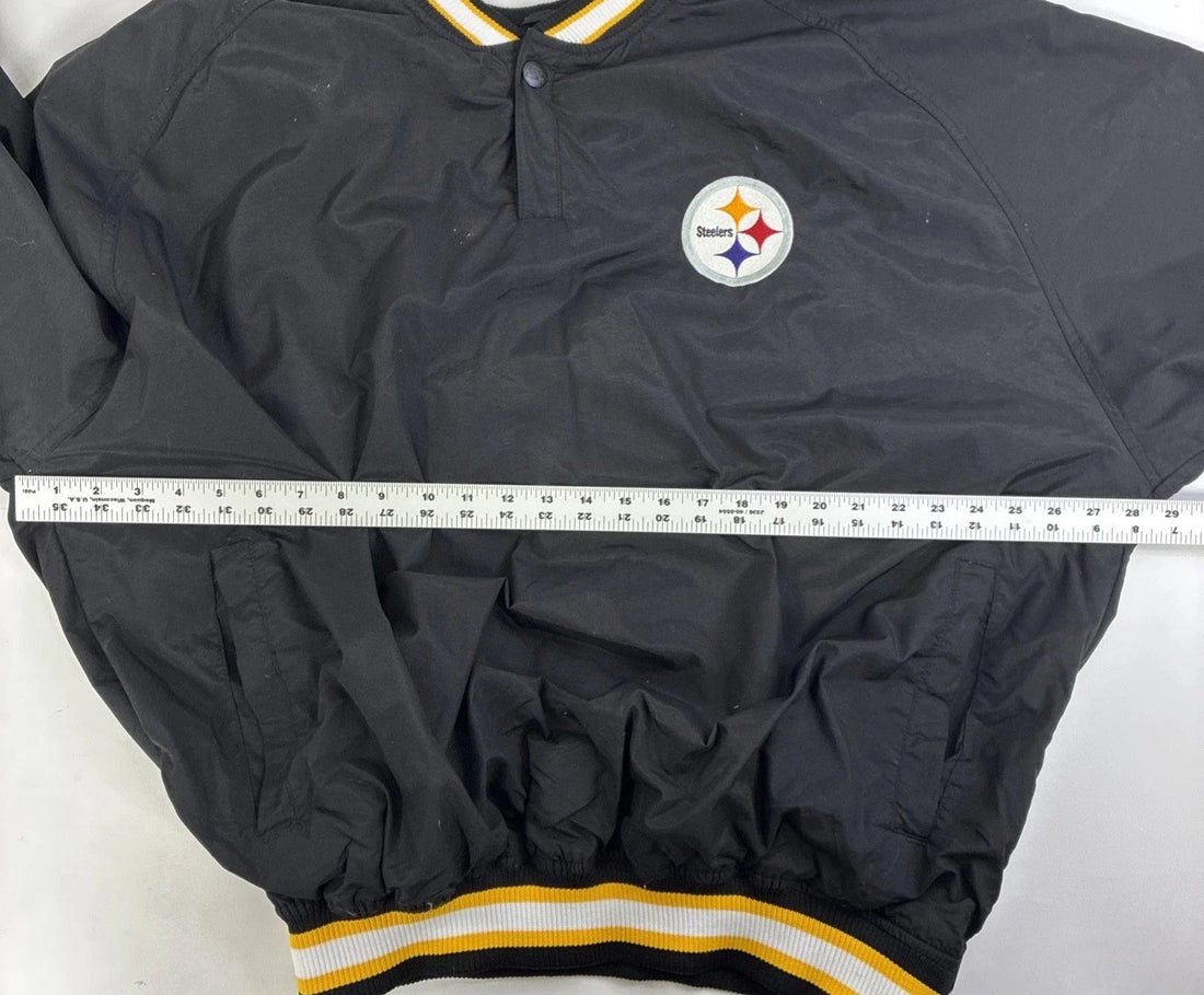 Vintage Pittsburgh Steelers Starter Pullover Windbreaker Light Jacket 2XL NFL
