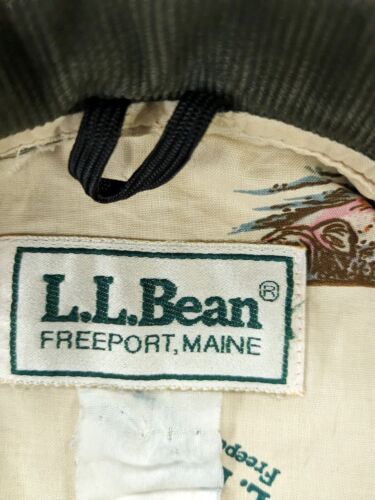 Vintage LL Bean Field Barn Work Coat Jacket Size XL Beige