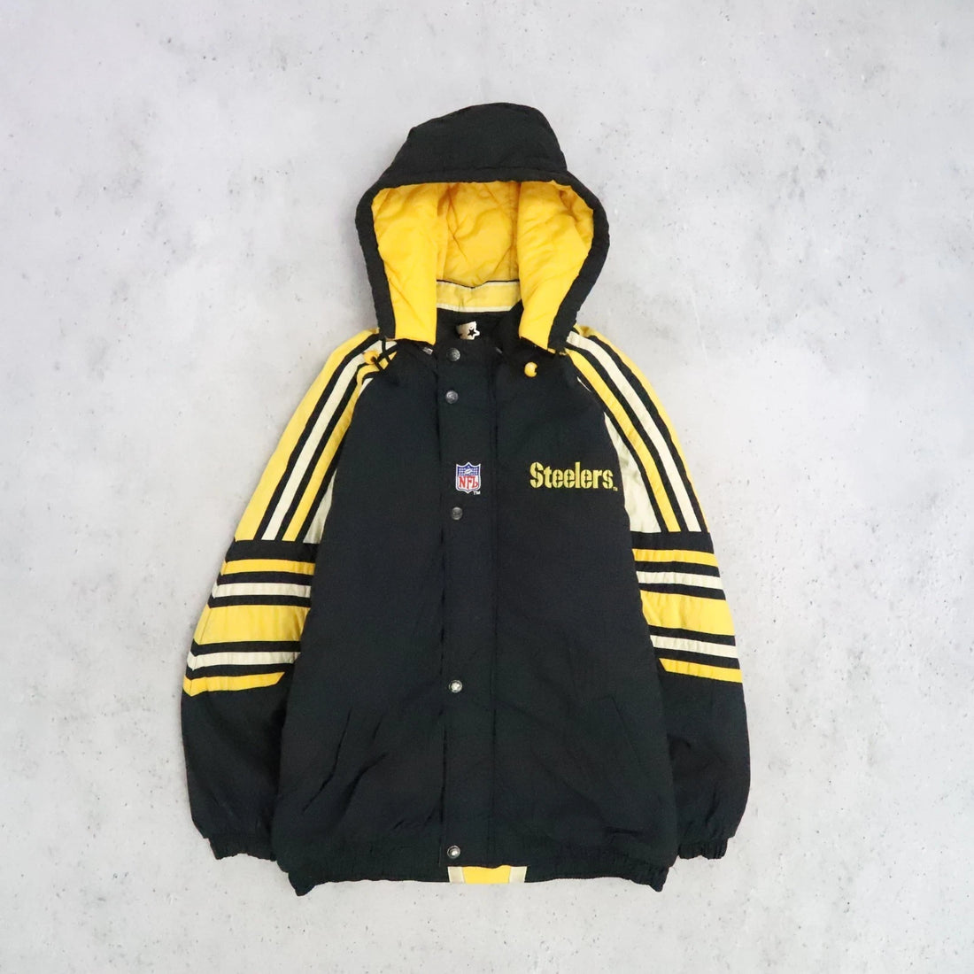 Vintage Pittsburgh Steelers Starter Puffer Jacket Size Large NFL