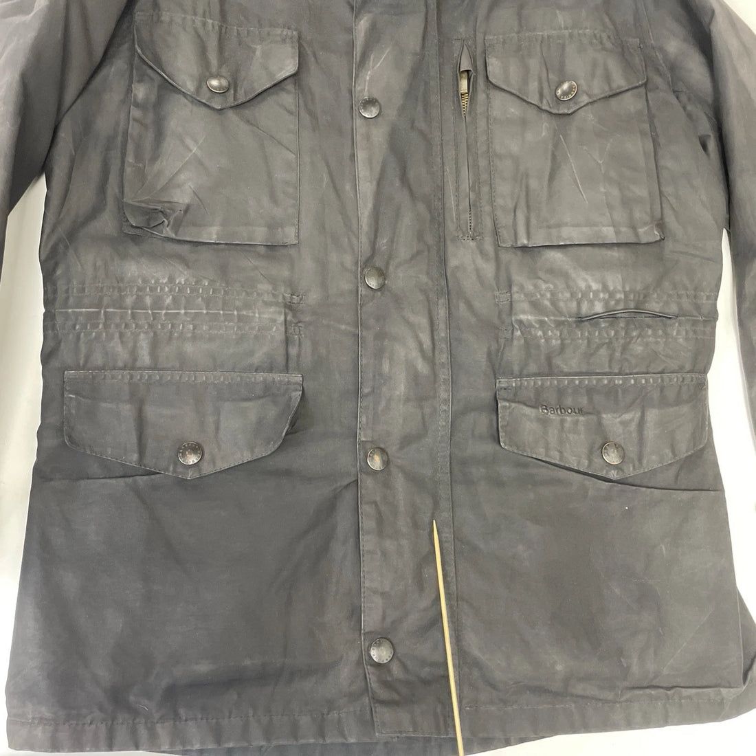 Barbour Sapper Waxed Cotton Coat Jacket Size Medium