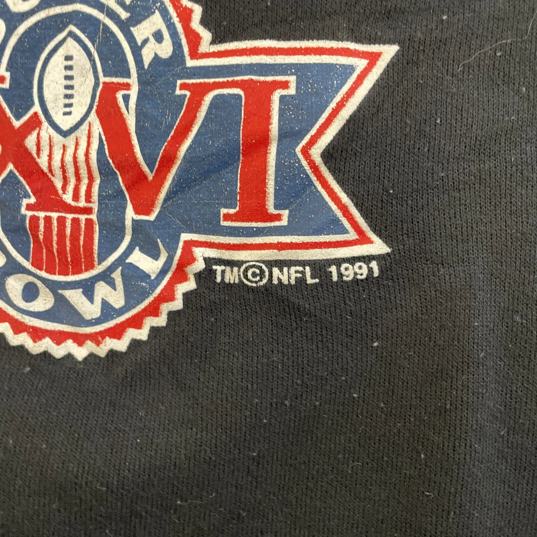 Vintage Super Bowl XXVI Sweatshirt Crewneck Size Large 1991 90s NFL