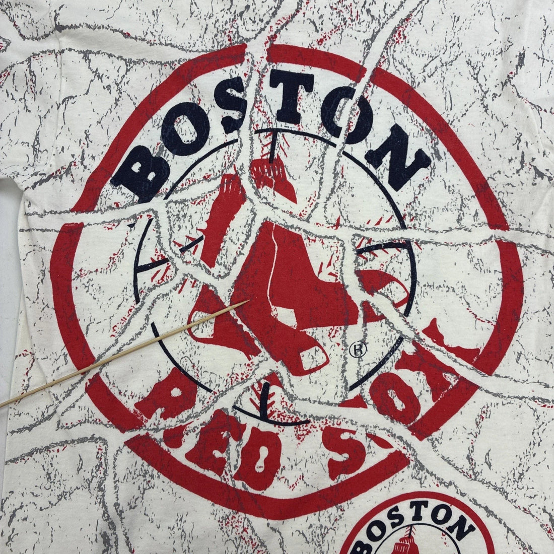 Vintage Boston Red Sox T-Shirt Size Medium All Over Print 1994 90s MLB