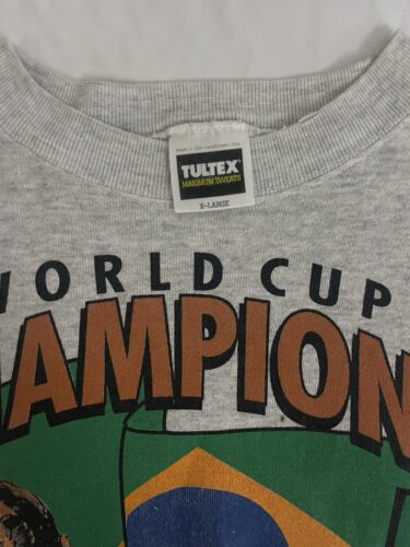 Vintage Brazil World Cup Champions Sweatshirt Size XL Football Soccer 1994 90s