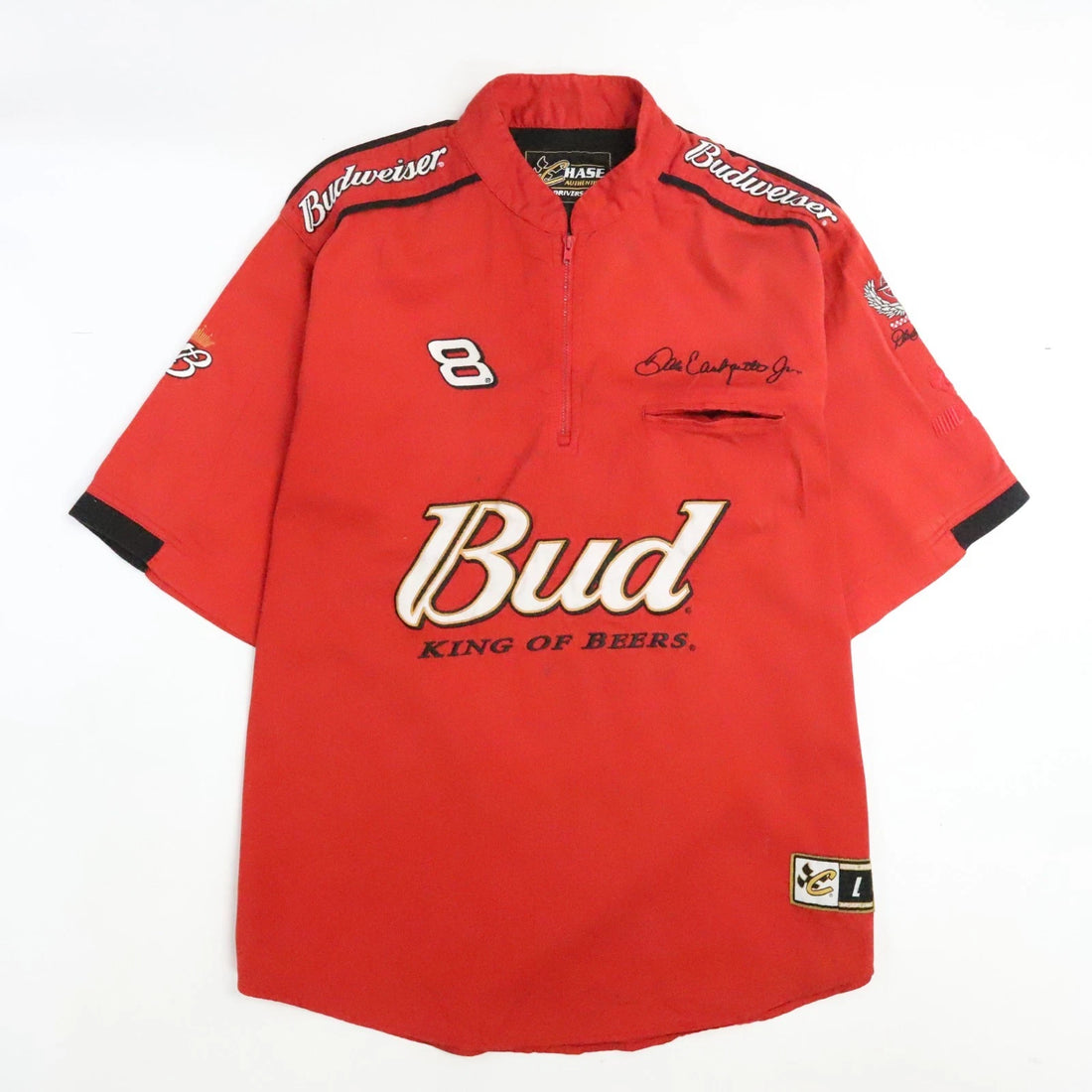 Dale Earnhardt Jr. Budweiser King Of Beers Racing Shirt Size Large