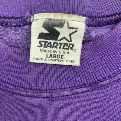 Vintage Minnesota Vikings Starter Sweatshirt Crewneck Size Large NFL