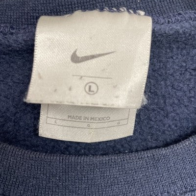 Vintage Nike Crewneck Sweatshirt Size Large Blue Embroidered Swoosh