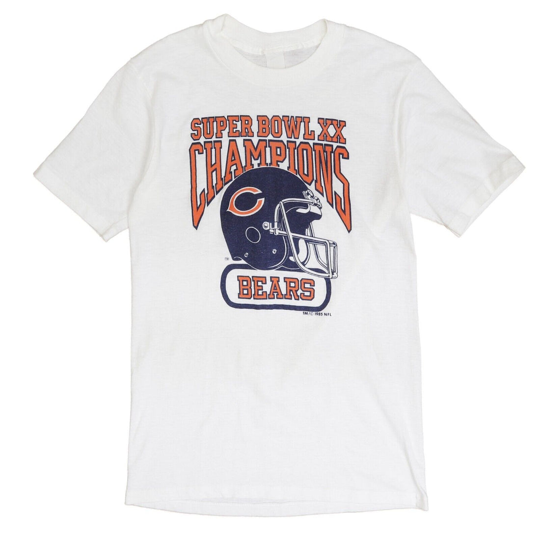 Vintage Chicago Bears Super Bowl XX Champions T-Shirt Size Small 1985 80s NFL