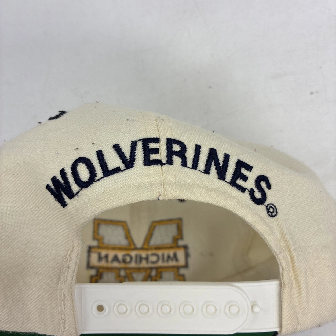 Vintage Michigan Wolverines New Era Wool Snapback Hat OSFA NCAA