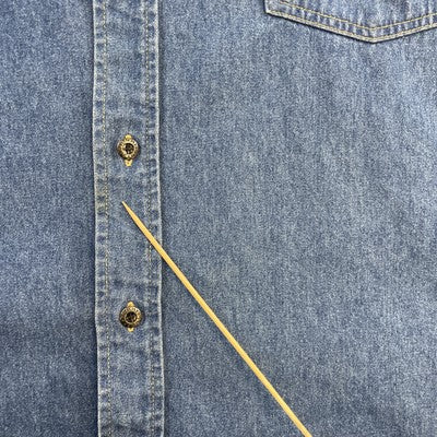 Vintage Tommy Jeans Denim Button Up Shirt Size XL