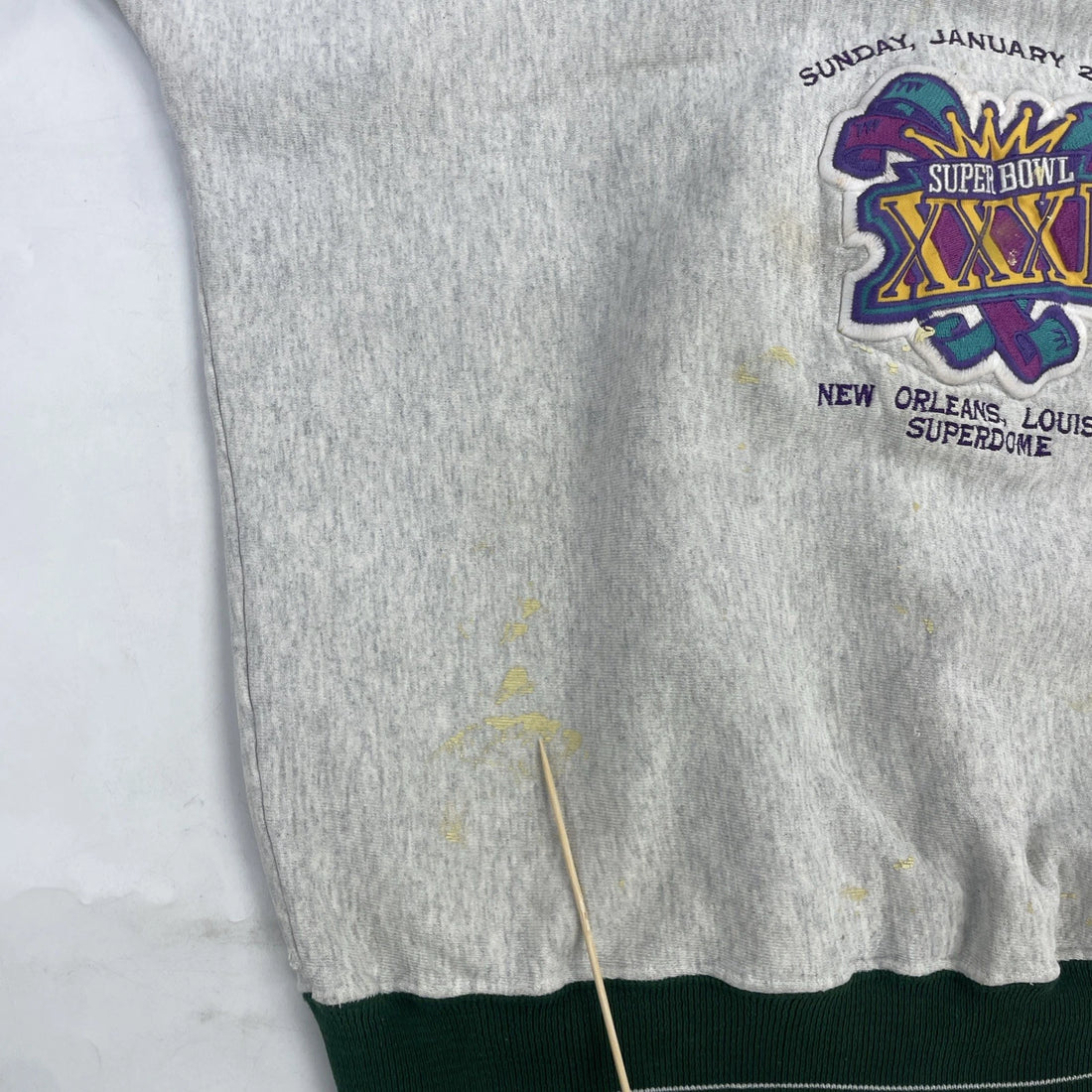 Vintage Green Bay Packers Super Bowl XXXI Spell Out Sweatshirt 2XL 90s NFL