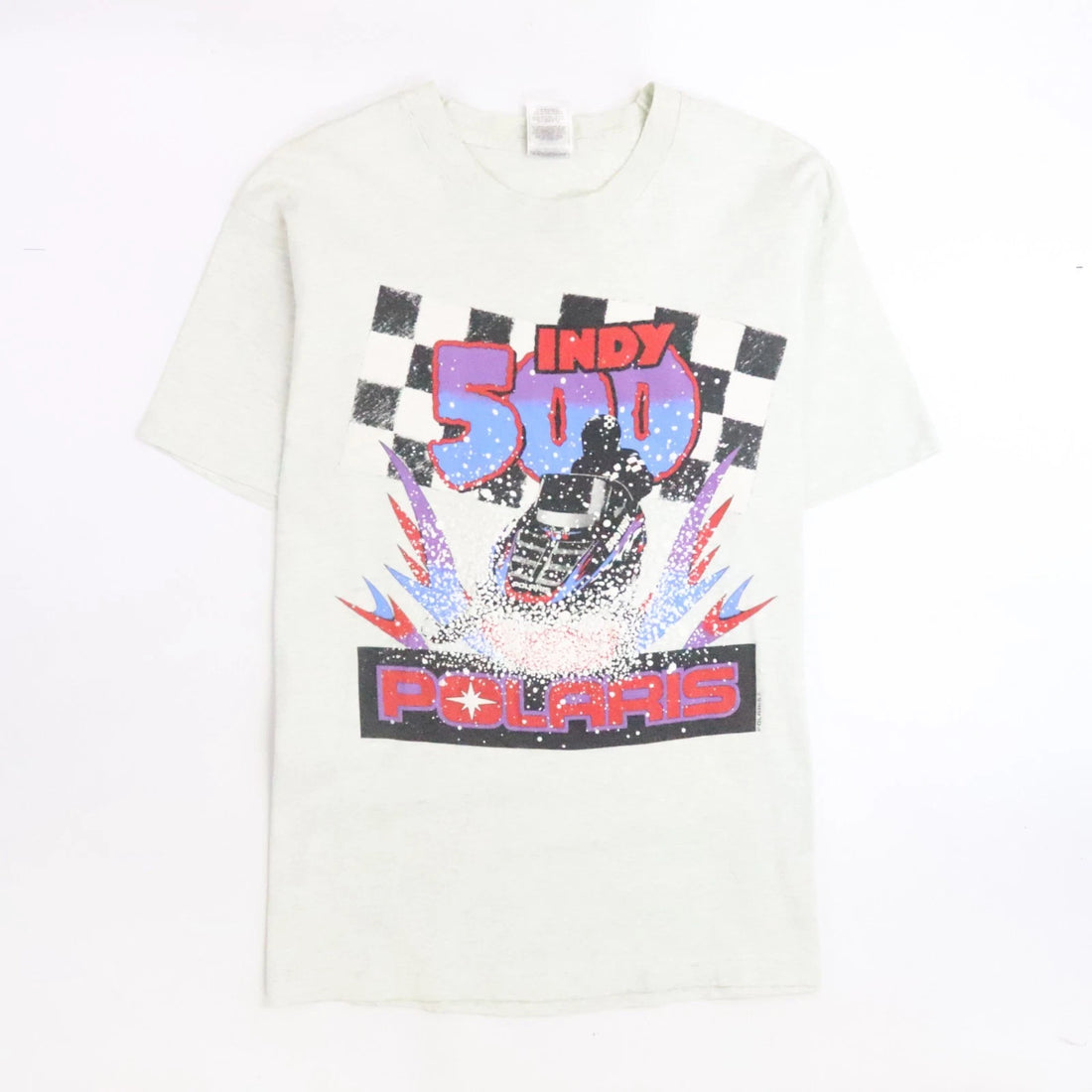 Vintage Polaris Indy 500 Snowmobile Racing T-Shirt Size Large