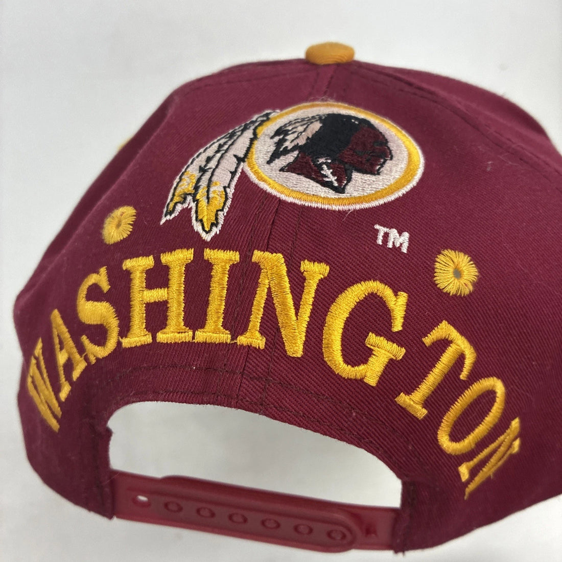 Vintage Washington Redskins Blockhead Snapback Hat OSFA NFL