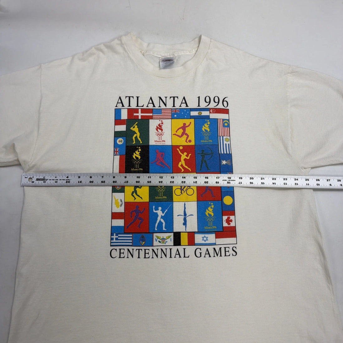 Vintage Atlanta 1996 Centennial Games T-Shirt Size 2XL Olympics