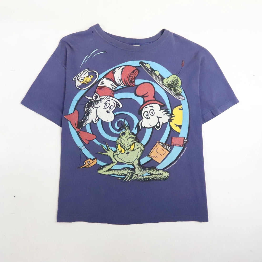 Vintage Dr. Seuss Cat In The Hat Grinch Sam I Am T-Shirt Size XL 90s