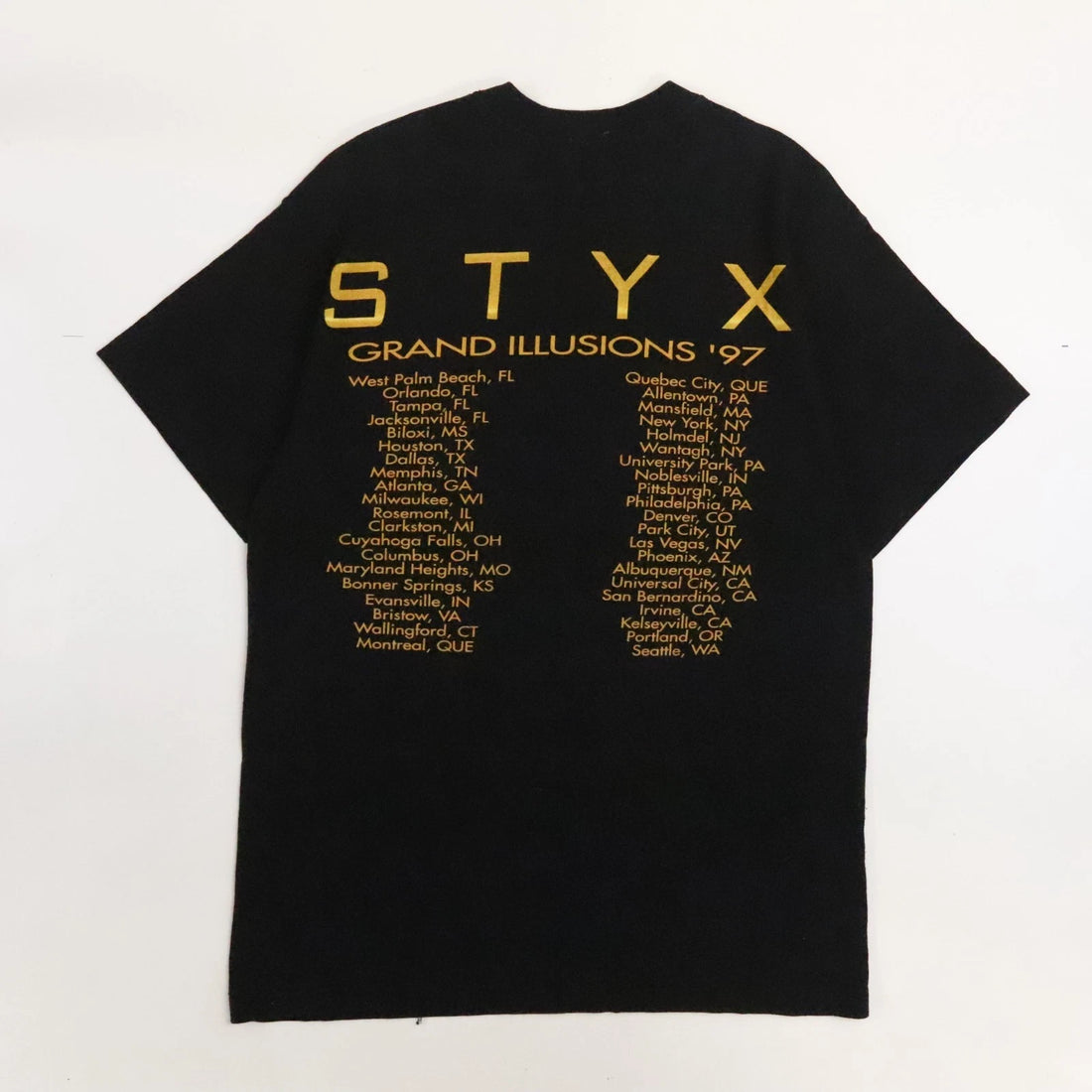 Vintage Styx Grand Illusions Tour 1997 Music T-Shirt Size Large