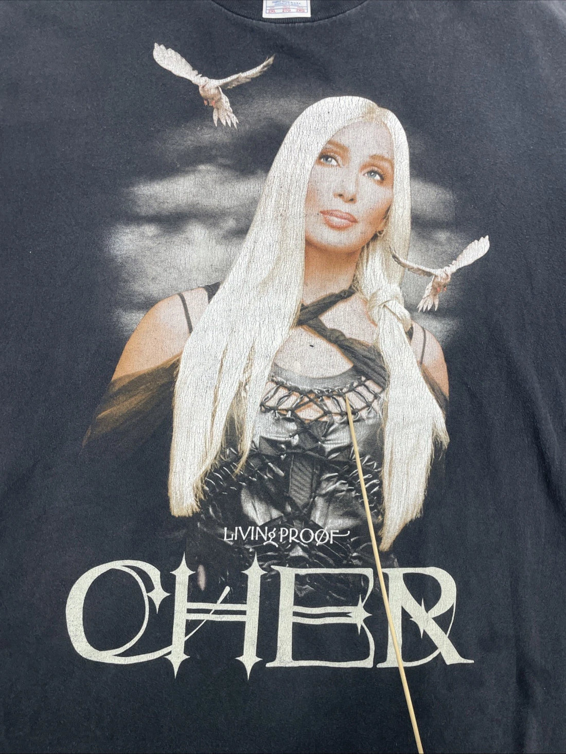 Vintage Cher Living Proof Farewell Tour T-Shirt Size 2XL 2003