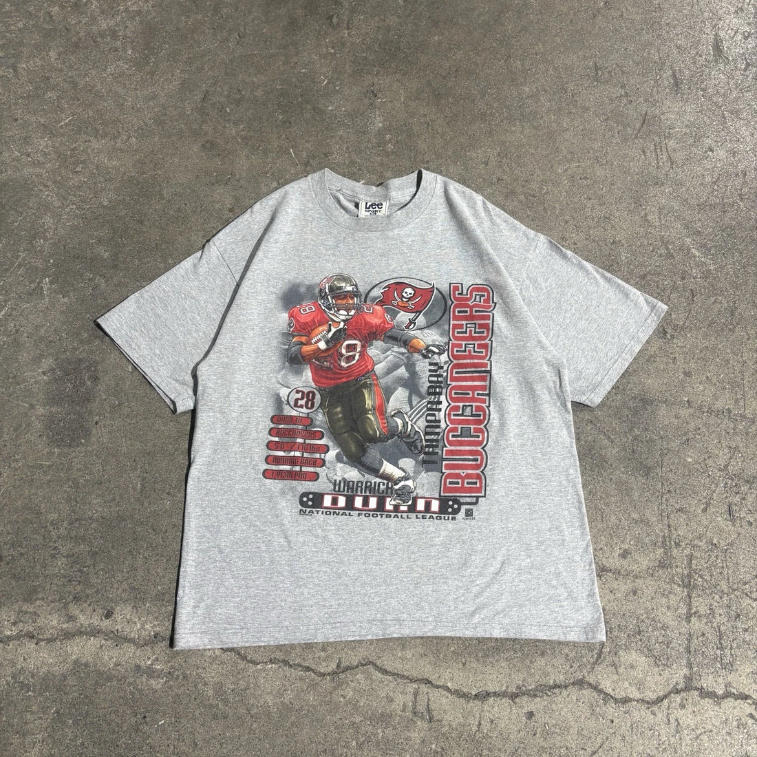 Vintage Tampa Bay Buccaneers Warrick Dunn T-Shirt Size XL NFL