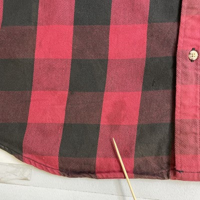 Vintage Carhartt Button Up Shirt Size XL Tall Buffalo Plaid