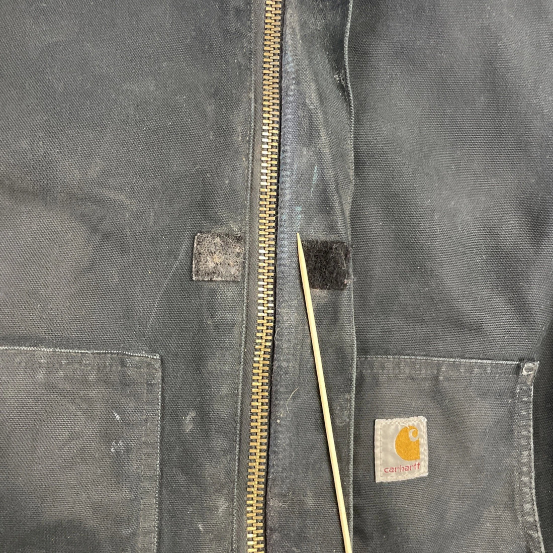 Carhartt Canvas Work Jacket Size Medium J002 BLK