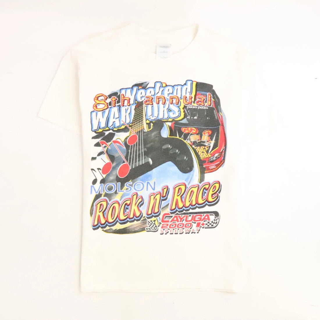 Vintage Molson Rock N Race T-Shirt Size Large Double Sided