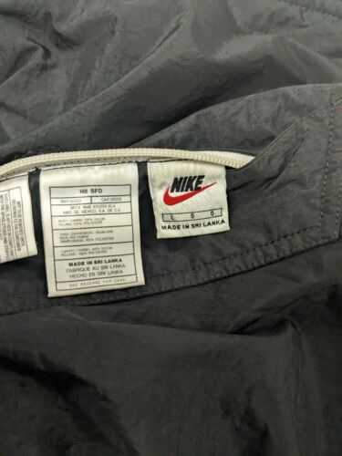 Vintage Nike Bomber Jacket Size Large Black White Reversible 90s