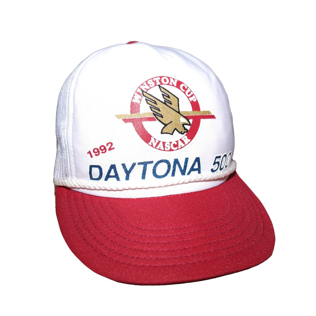 Vintage Winston Cup Daytona 500 Mesh Trucker Snapback Hat OSFA 1992 90s NASCAR