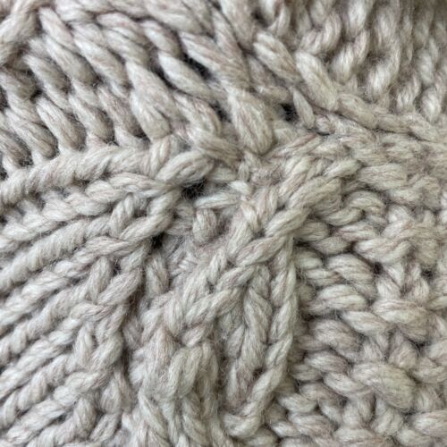 Vintage Wool Fisherman Cable Knit Cowichan Sweater Size Small