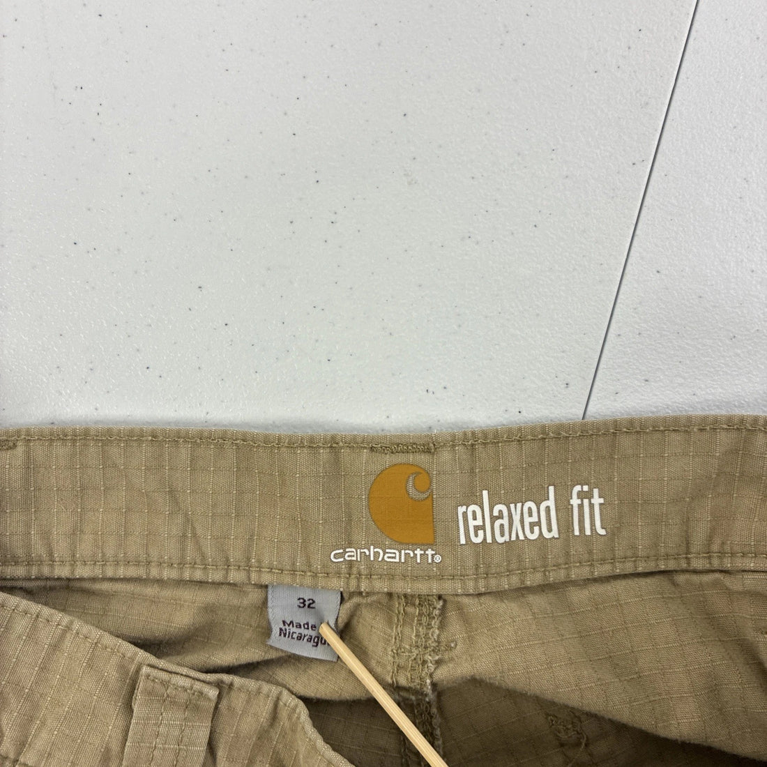 Carhartt Ripstop Cargo Work Shorts Size 32 Brown