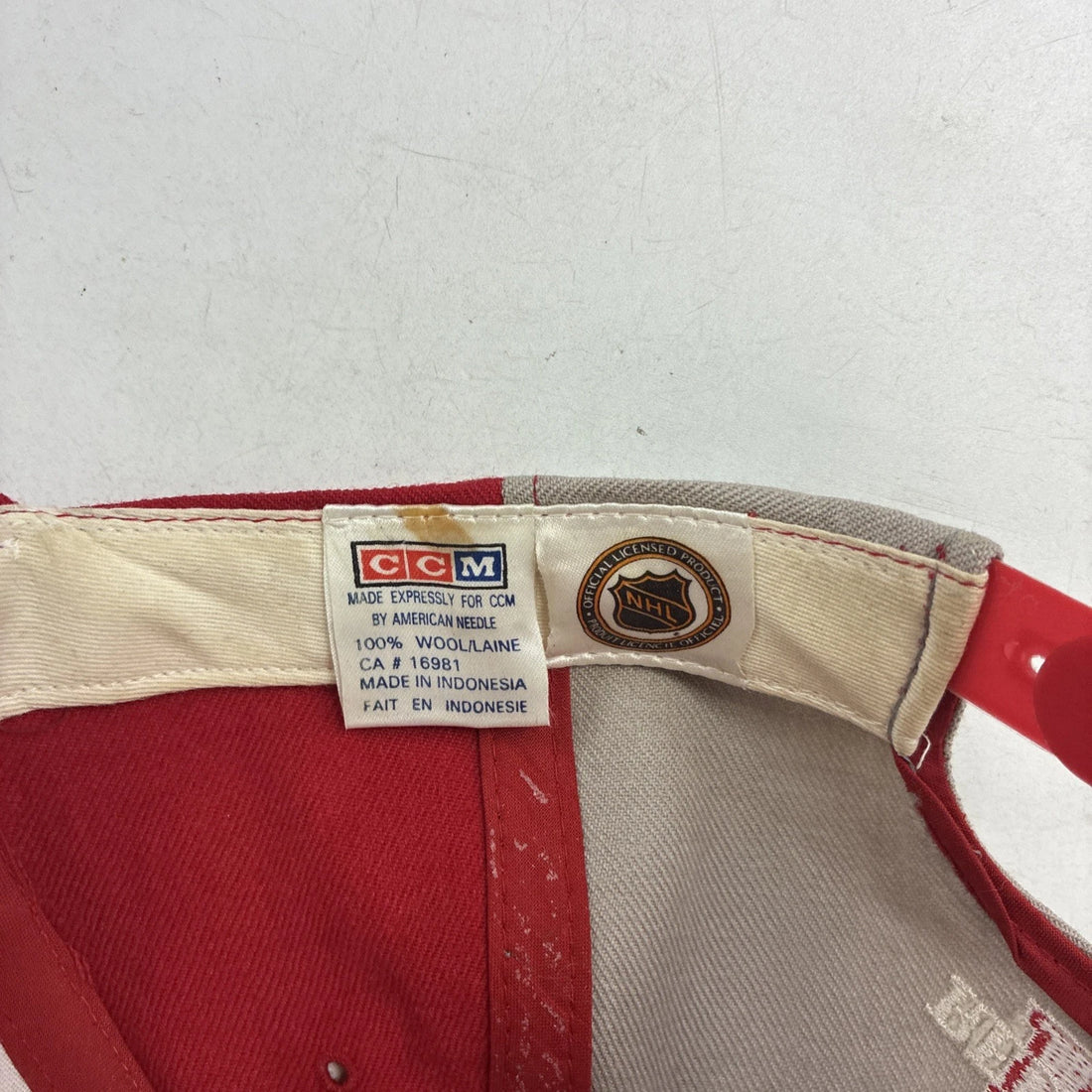 Vintage Detroit Red Wings CCM American Needle Snapback Hat Cap OSFA 90s NHL