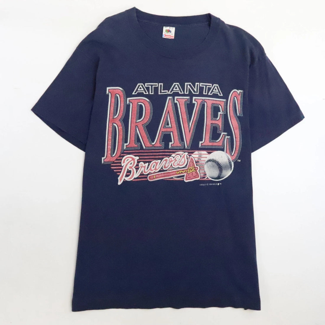 Vintage Atlanta Braves T-Shirt Size XL 1991 90s MLB