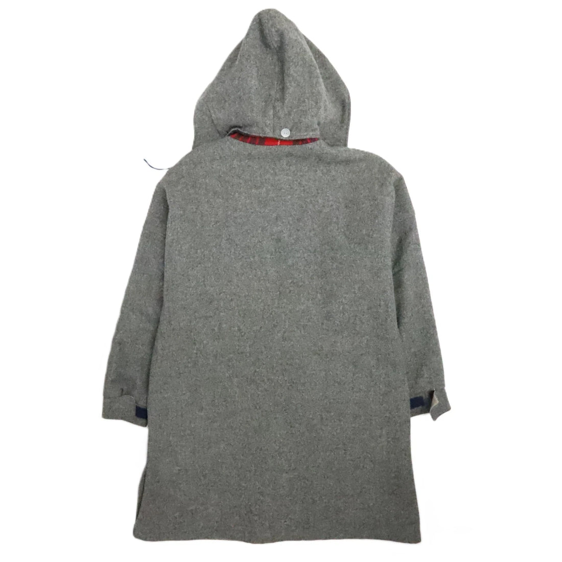 Vintage Woolrich Wool Coat Jacket Size Medium Gray Plaid Lined