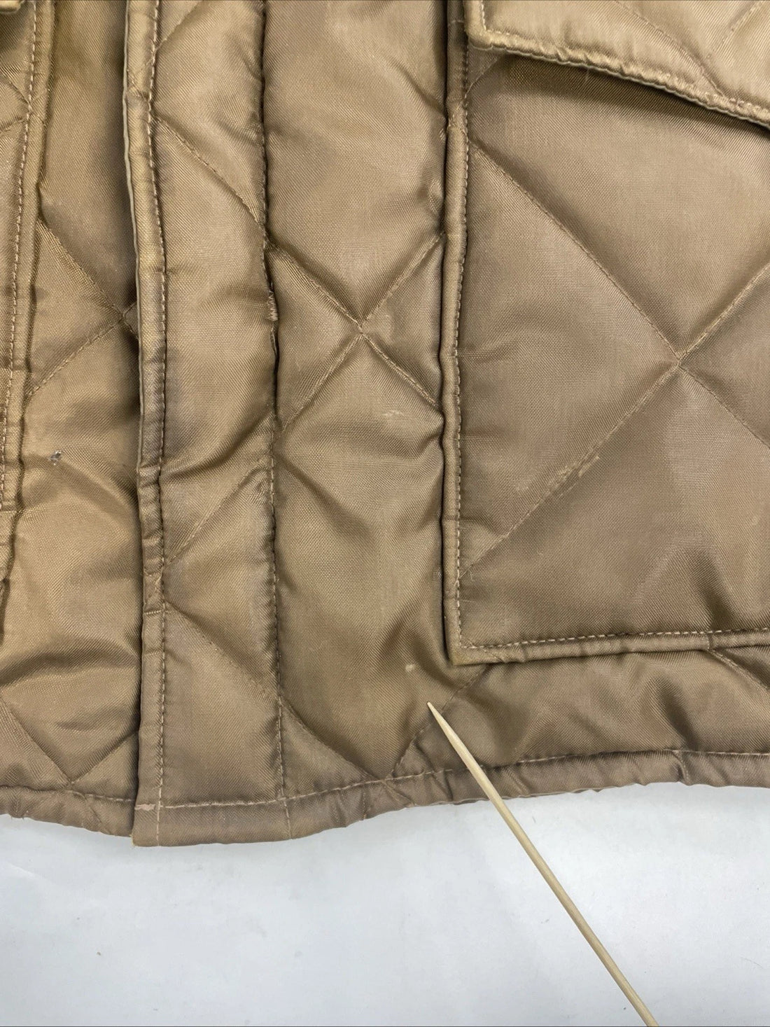 Vintage Walls Blizzard-Pruf Quilted Coat Jacket Size Medium Tall Brown
