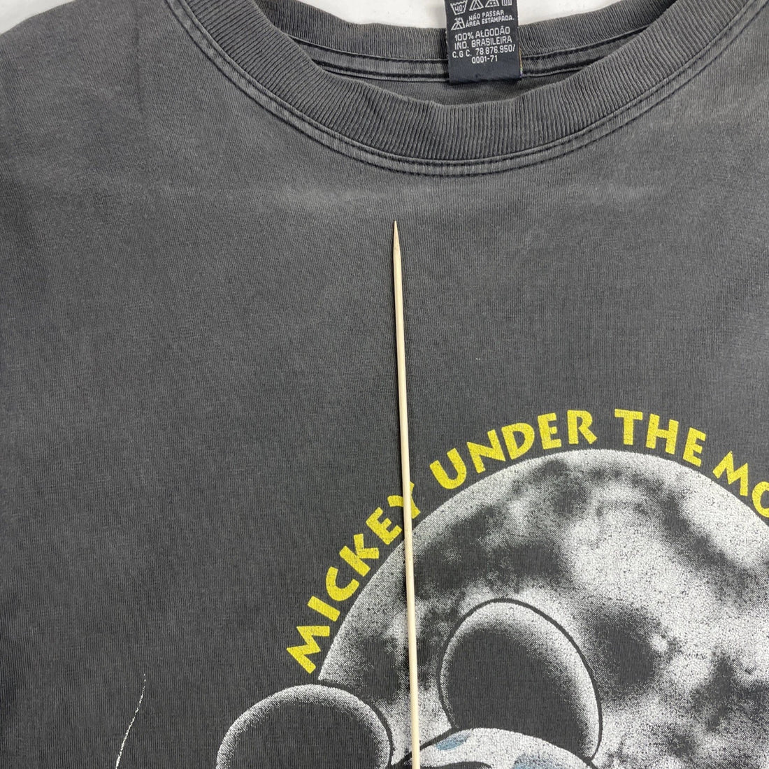 Vintage Mickey Mouse Under The Moonlight Disney T-Shirt Size XL 90s