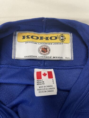 Vintage Toronto Maple Leafs Koho Hockey Jersey Size Small Blue 90s NHL