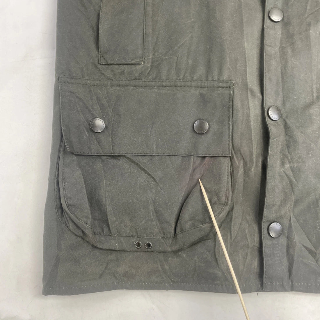 Barbour Beauford Waxed Coat Jacket Size Medium Green England