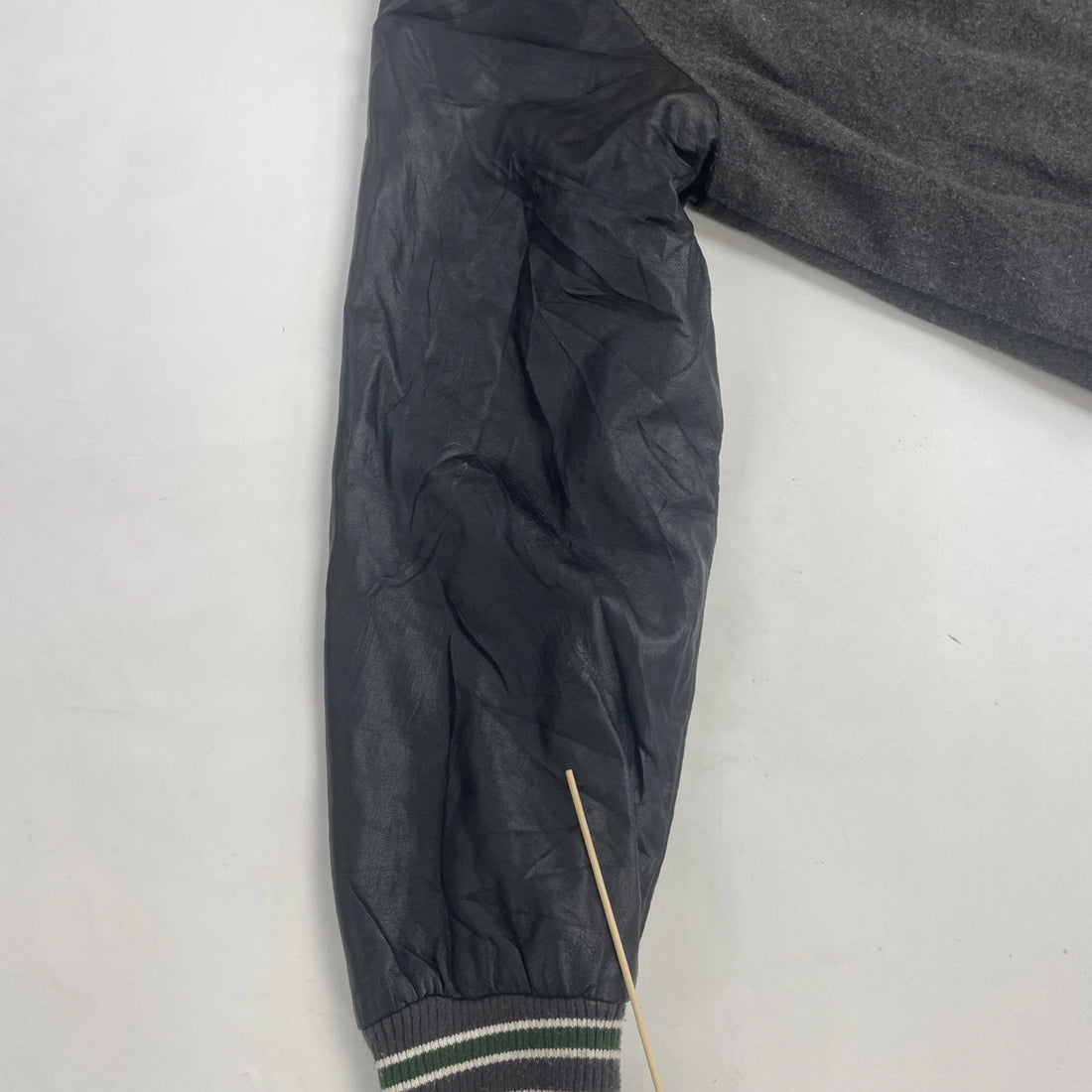 Green Bay Packers Faux Leather Varsity Jacket Size Large NFL