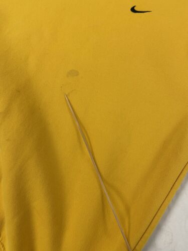 Vintage Nike Sweatshirt Crewneck Size Medium Yellow Embroidered Swoosh