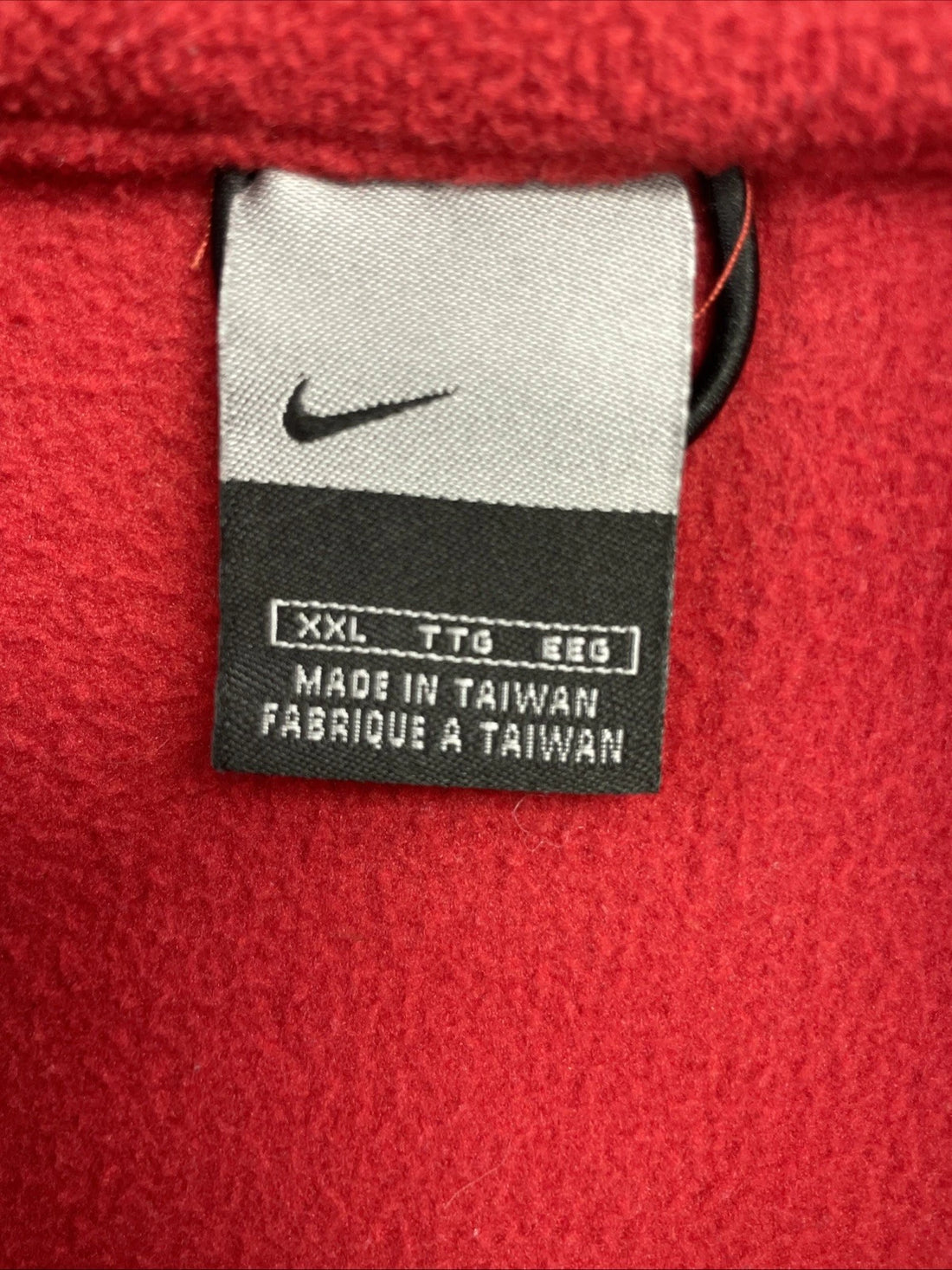 Nike Fleece Vest Jacket Size 2XL Red