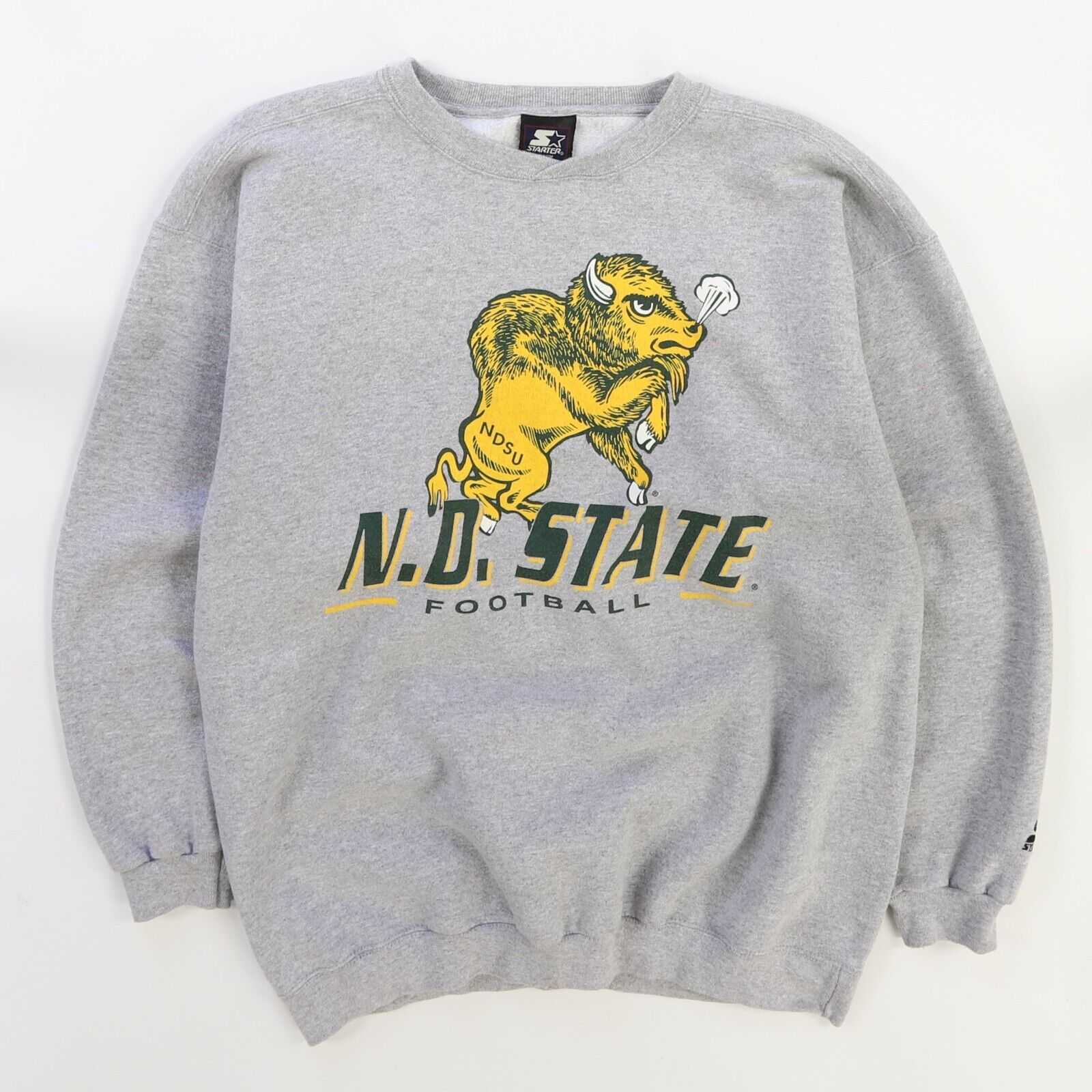 Vintage North Dakota State Bison Football Starter Sweatshirt Medium 90 –  Throwback Vault