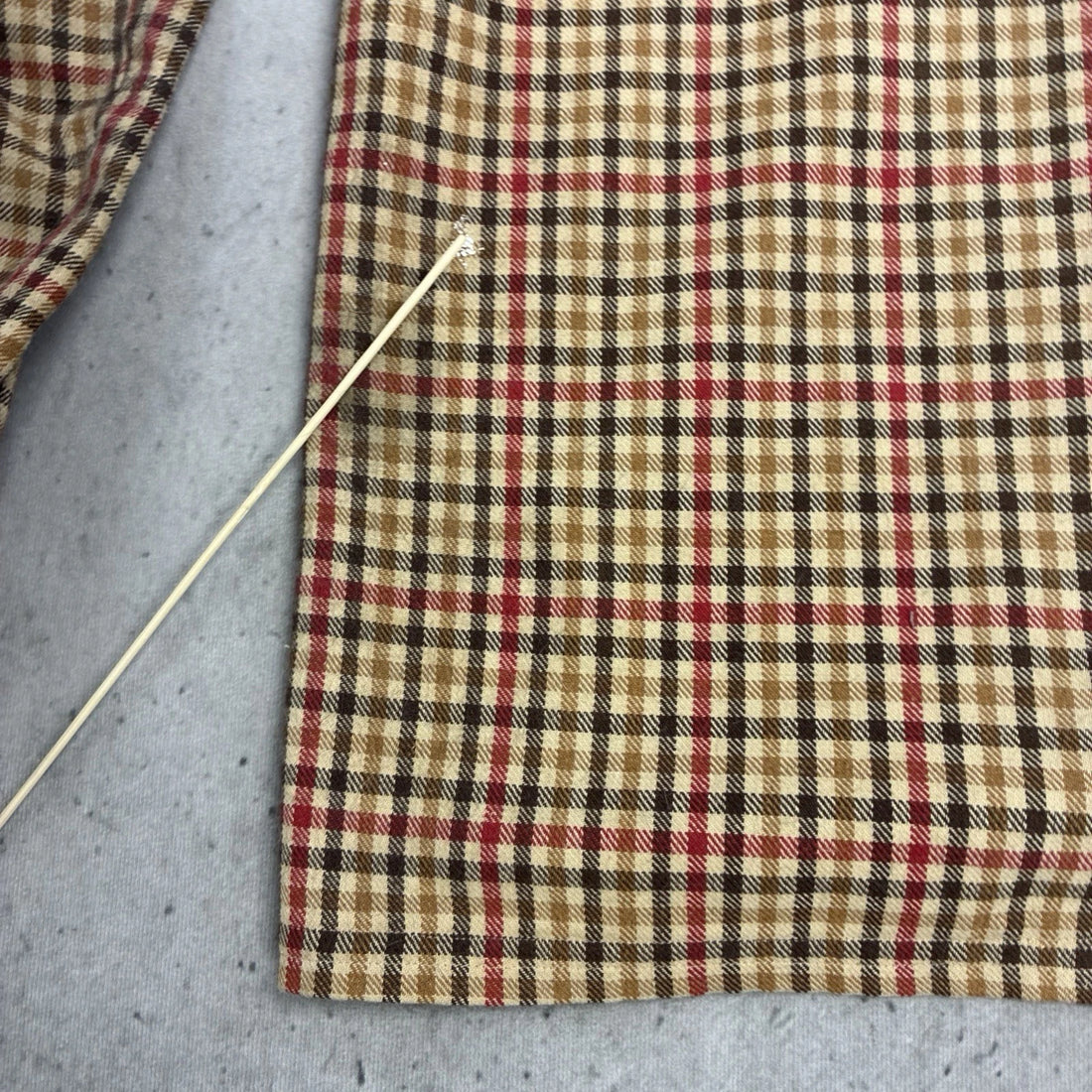 Vintage Gingham Button Up Shirt Size Large