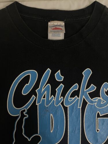 Vintage Chicks Dig It Big Show Wrestling T-Shirt Size XL WWE