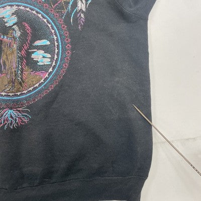 Vintage Native Chief Dream Catcher Crewneck Sweatshirt Size Large