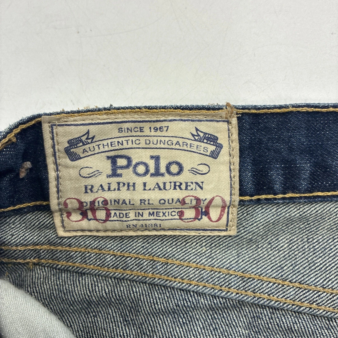 Polo Ralph Lauren Selvedge Denim Pants Size 36 X 30
